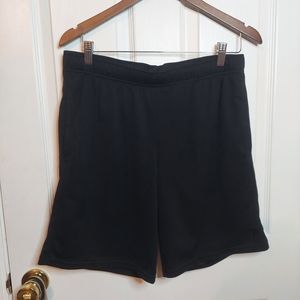 Old Navy Active Go-Dry Black Gym Shorts Loose Breathable Mesh Elastic Waist Sz M